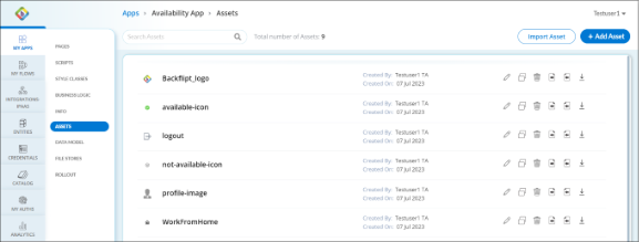 Assets Dashboard