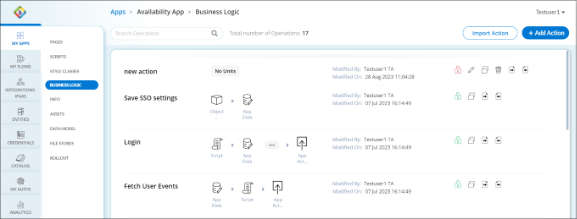 Business Logic Dashboard